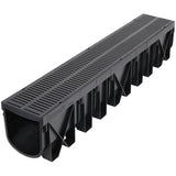Connecto Trade Drainage Channel & Pedestrian Grate 130 x 3000mm Black CT130P3