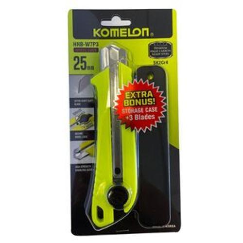 Snap off Knife Wheel Lock 25mm With 3 blades In Case HHB-W7P3