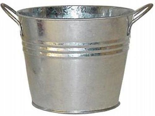 Metal Bucket Silver 12cm