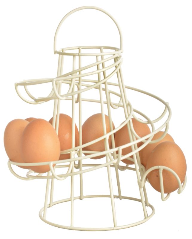 Egg Holder - Metal Spiral (18 x 18 x 22cm)