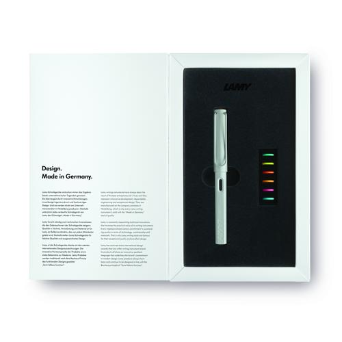 Lamy Safari LE Fountain Pen All White Multi E/Fine (0B1)