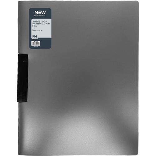 FM Presentation File A4 Gunmetal Black Swing Lock