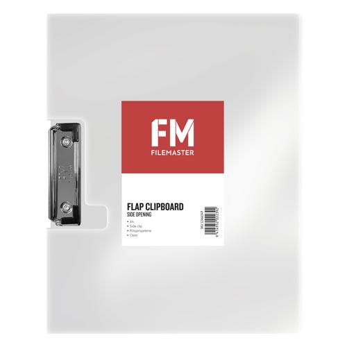FM Landscape Clipboard with Flap A4 Clear
