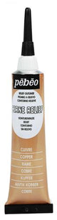 Pebeo Vitrail Cerne Relief 20ml Copper