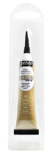 Pebeo Vitrea 160 Glossy Outliner 20ml Gold Blister