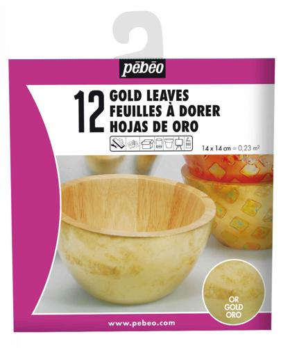 Pebeo Deco Leaves Book Gold