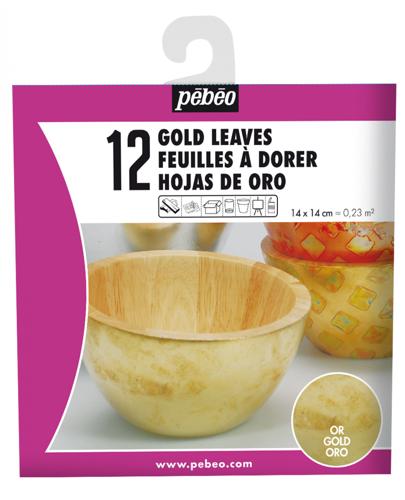 Pebeo Deco Leaves Book Gold