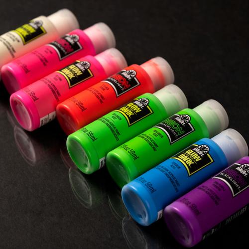FolkArt Neon Blacklight Acrylic Paint 59ml Orange