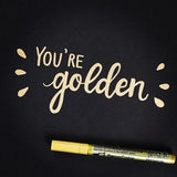 Marvy DecoColor Premium Bullet Paint Markers  Bullet Gold