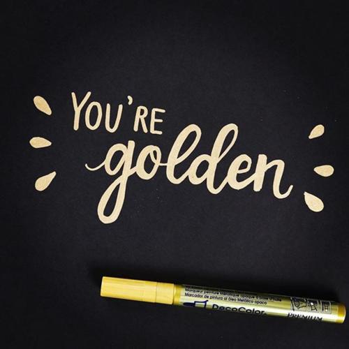 Marvy DecoColor Premium Bullet Paint Markers  Bullet Gold