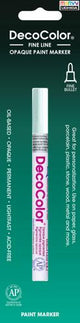 Marvy DecoColor Opaque Fine Paint Markers  Fine Line White