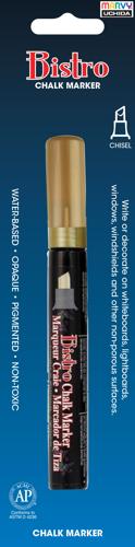 Marvy Bistro Chisel Chalk Markers  Chisel Gold