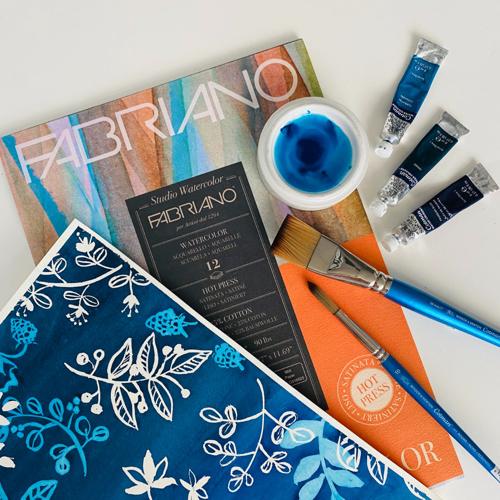 Fabriano Studio Watercolour Pads Hot Pressed 200gsm A3 FSC MIX CREDIT