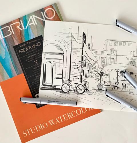 Fabriano Studio Watercolour Pads Cold Pressed 300gsm A5 12 Sheets FSC M CREDIT