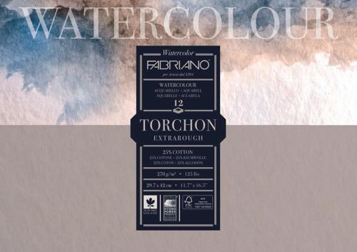 Fabriano Studio Watercolour Pads Rough 270gsm A3 FSC MIX CREDIT