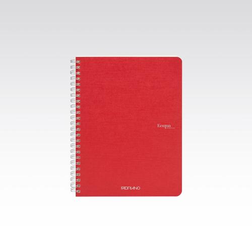 Fabriano Ecoqua Original Spiral 90gsm Lined A5 Raspberry 70 Sheets