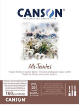 Canson Mi-Teintes Pads White 24 X 32cm 20sht
