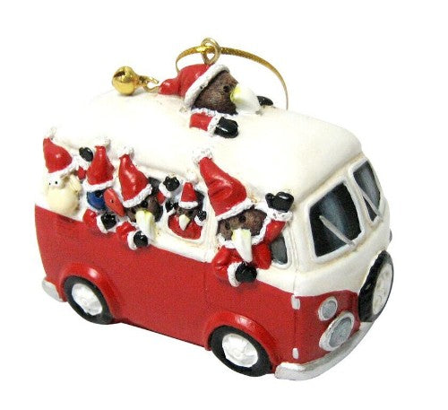 Hanging Ornament - Christmas Combi with Kiwi / Pukeko / Sheep