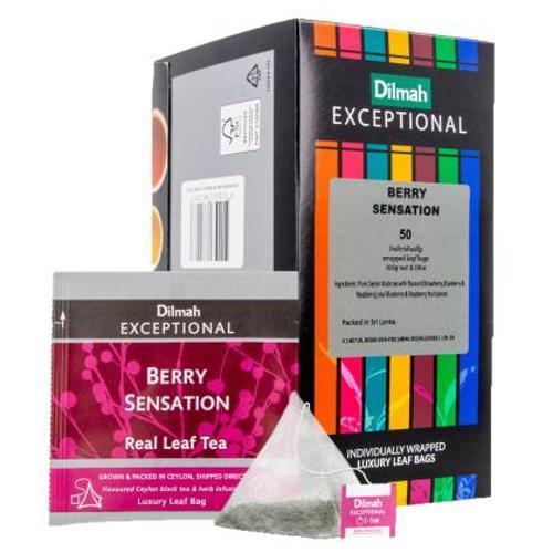 Berry Sensation Ceylon Tea Pyramid Bags Dilmah 50 Pack