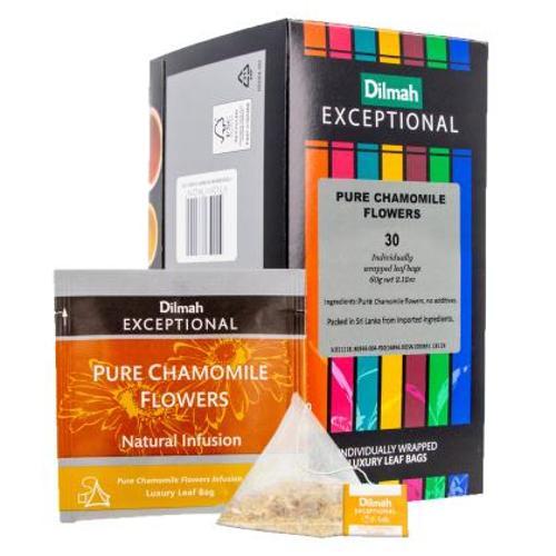 Chamomile Flower Tea Pyramid Bags Dilmah 30 Pack