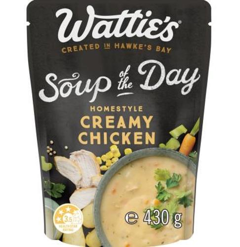 Creamy Chicken Soup Wattie's Soup Of The Day 430g