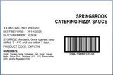 Ready To Use Pizza Sauce Springbrook 3kg