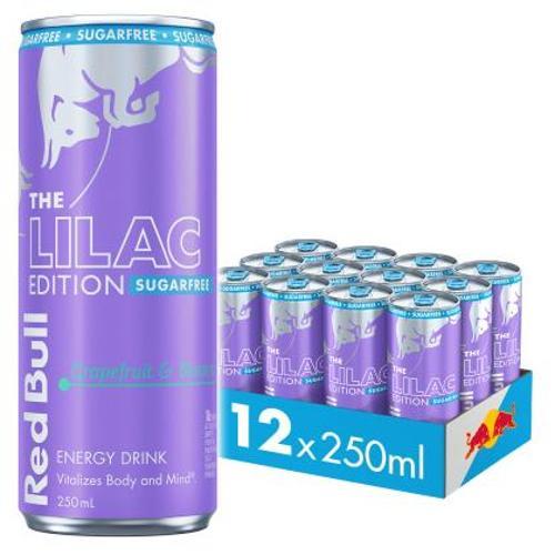 Red Bull Lilac Edition Sugar Free Energy Drink 12 x 250ml