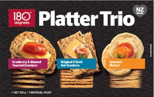 Cracker & Wafer Platter Trio 180 Degree 260g