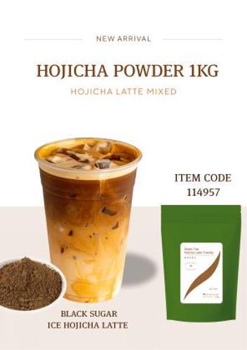 Hojicha Roasted Green Tea Latte Powder The Fresh Tea Store 1kg