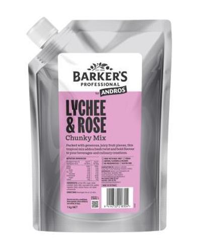 Lychee & Rose Chunky Fruit Mix Barkers 1kg