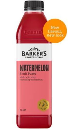 Watermelon Fruit Puree Barkers 1L