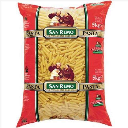 Penne Rigati No. 18 Pasta San Remo 5kg