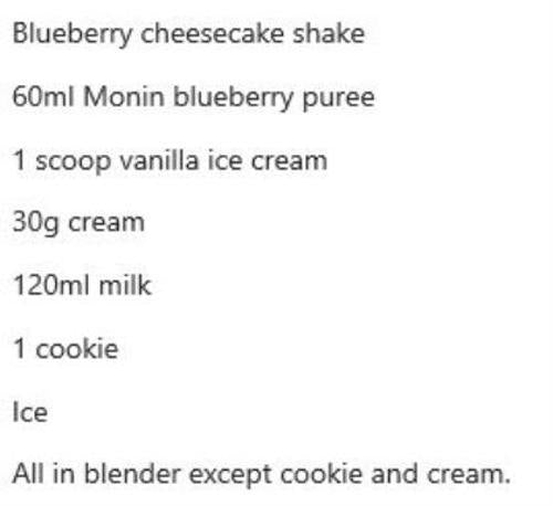 Blueberry Fruit Puree Monin 1L