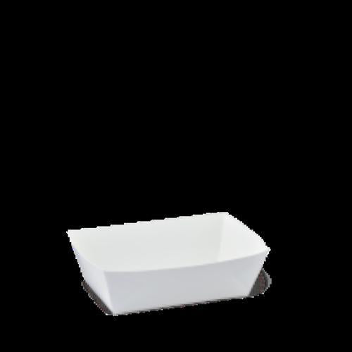 White Cardboard Food Tray No. 1 Extra Small Detpak 1000 Pack