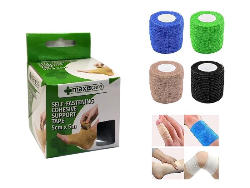 Self Adhesive Bandage - Maxcare 5 x 500cm (12 Asstd Units)