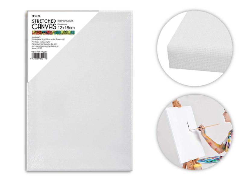 Stretched Canvas - Max Brand 18cm (24 Units)