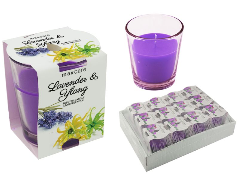 Scented Candle in Tumbler - 85gms Lavender & Ylang (12 Units)