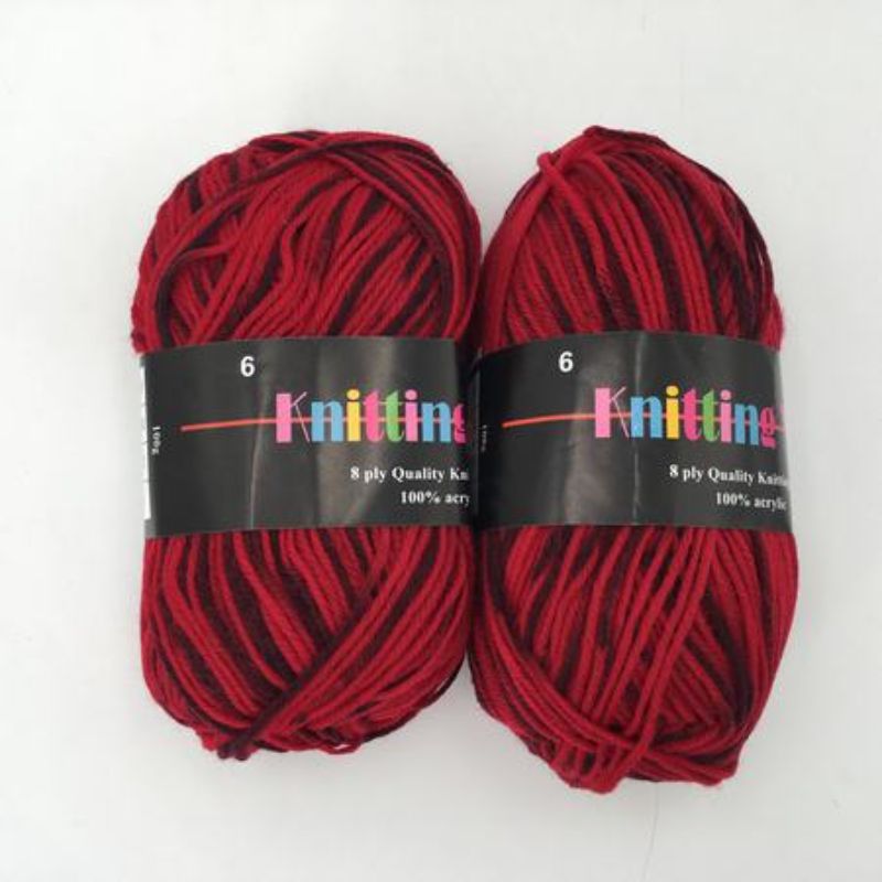 Knitting Yarn - Mix #6 100g (6pcs)