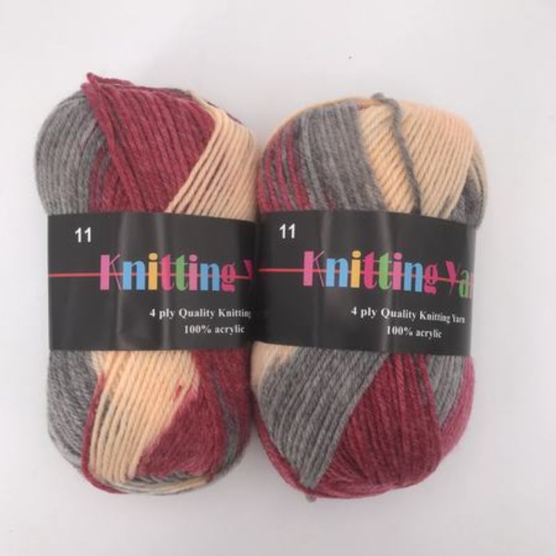 Knitting Yarn - #11 Mix 100g (6pcs)