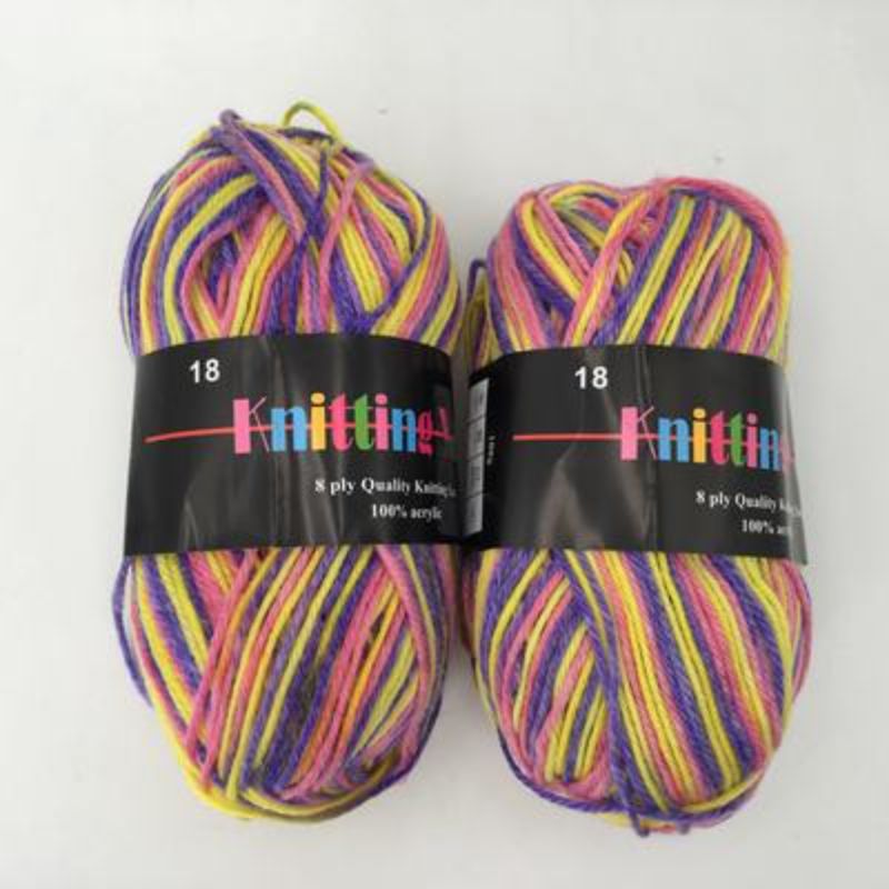 Knitting Yarn - Mix #18 100g (6pcs)