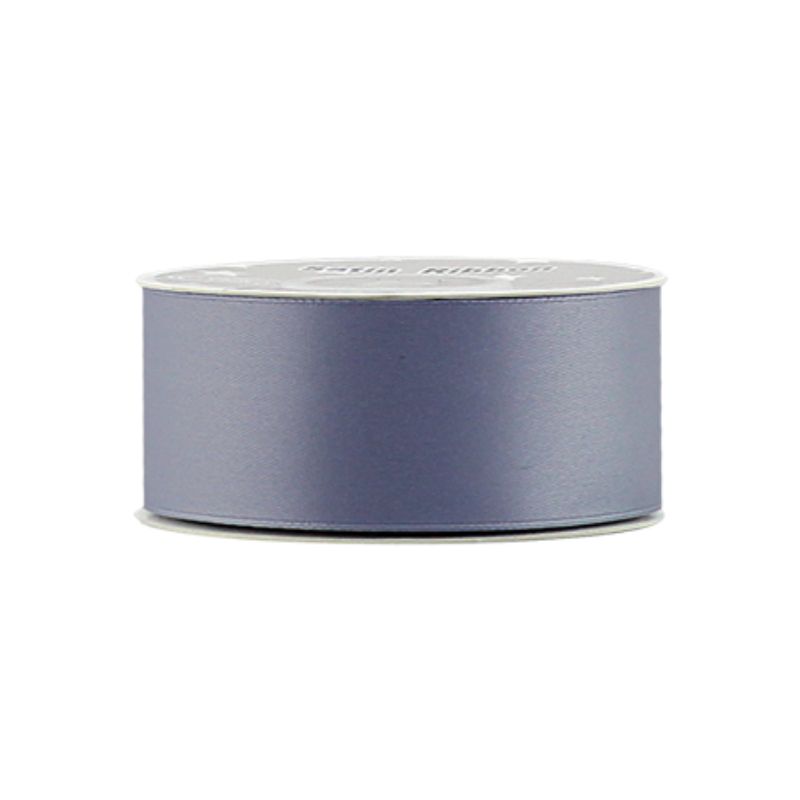 Satin Ribbon - Dark Grey 2.5cm x 21 Yard (Set of 5)