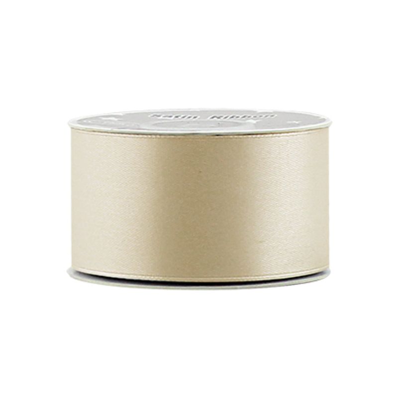Satin Ribbon - Light Yellow 3.8cm x 21 Yard NO 02 (Set of 5)