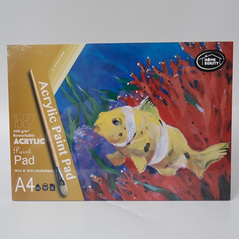 A4 Acrylic Paint Pad - 300g 12 Sheets (Set of 12)