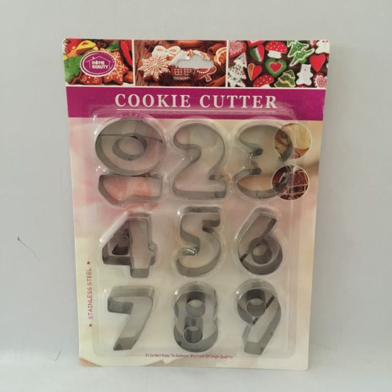 Cookie Cutters - Number (12 Packs)
