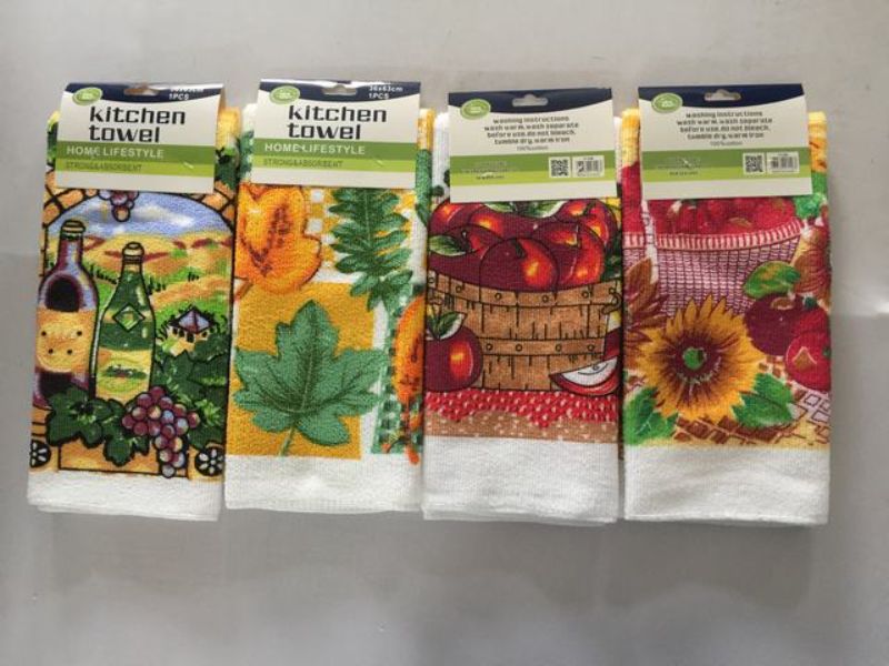 Kitchen Tea Towel - 36 x 63cm (Set of 12 Assorted)