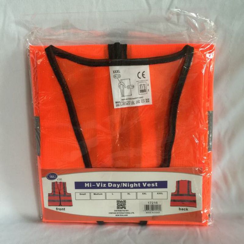 Safety Vest - Orange XXXL (Set of 12)