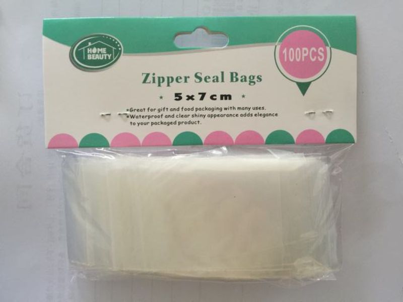 Zipper Seal Bags - 5 x 7cm (1200pcs)