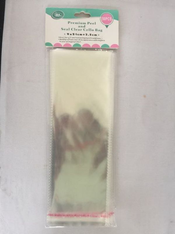 Seal Cello Bags - Clear 9 x 21cm (600pcs)