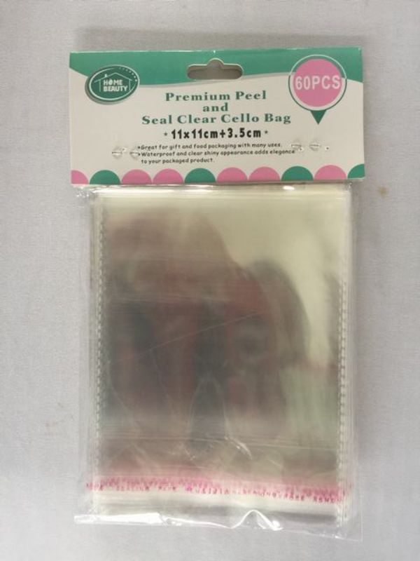 Seal Cello Bags - Clear 11 x 11cm (720pcs)
