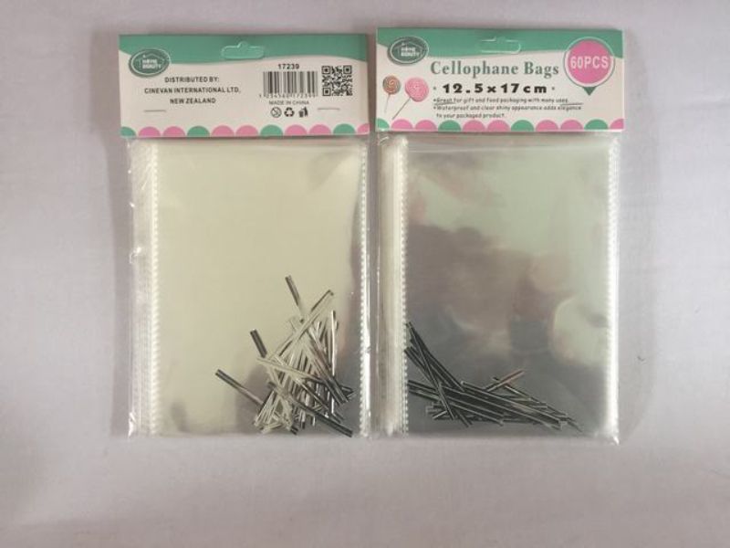 Seal Cello Bags - Clear 12.5 x 17cm (720pcs)